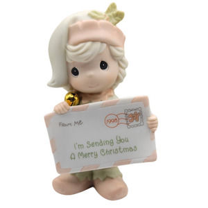 Precious Moments Vintage " I'm Sending You A Merry Christmas" 1998